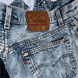 Levi’s distressed shorts